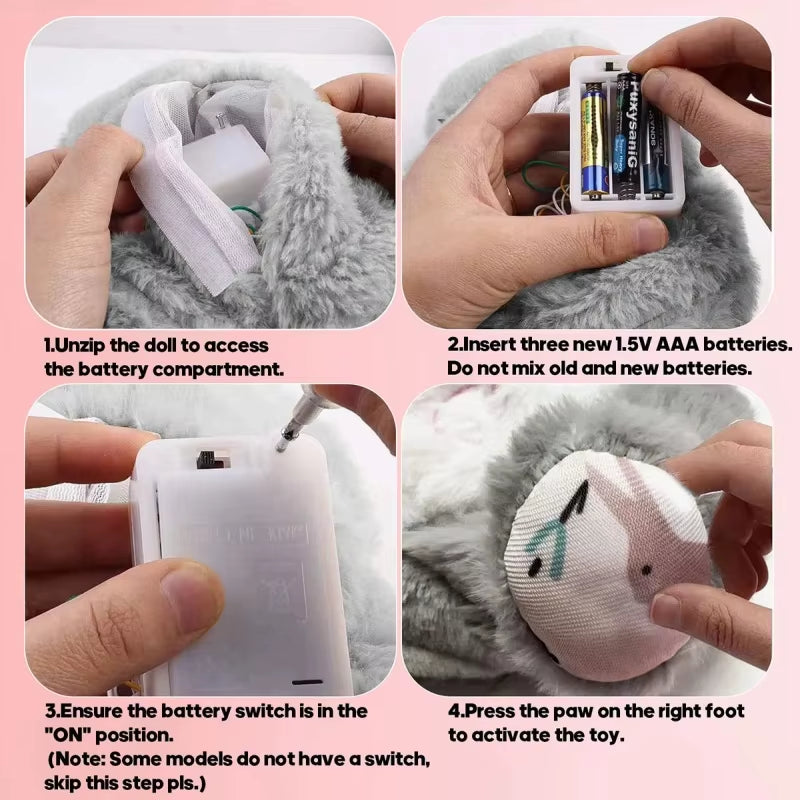 Breathing Plush Sleep Companion for Babies & Kids Calming Music, Gentle Light & Rhythmic Motion for Better Sleep