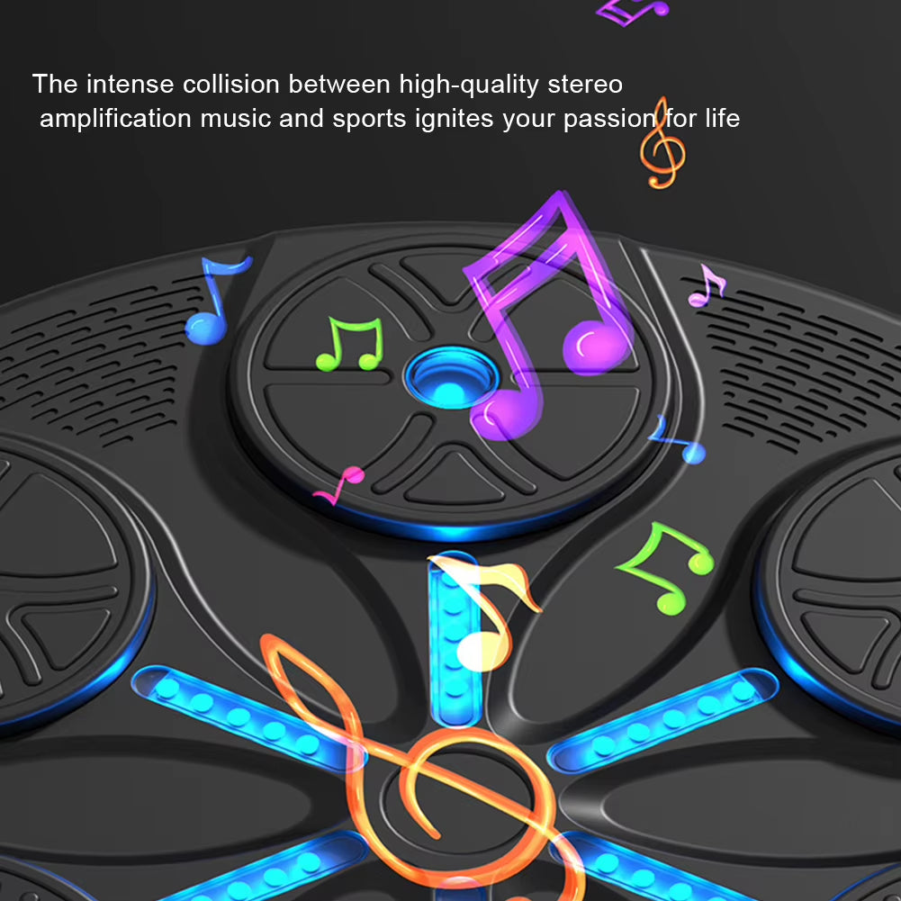 Revolutionary Music Boxing Machine - Adjustable Reaction Wall Target with USB Charging and Gloves for Kids and Adults