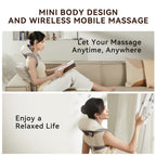 Experience Ultimate Relaxation with the Shiatsu Back, Shoulder, and Neck Massager - Electric Full Body Massager with Heat - Ideal Gift for Loved Ones