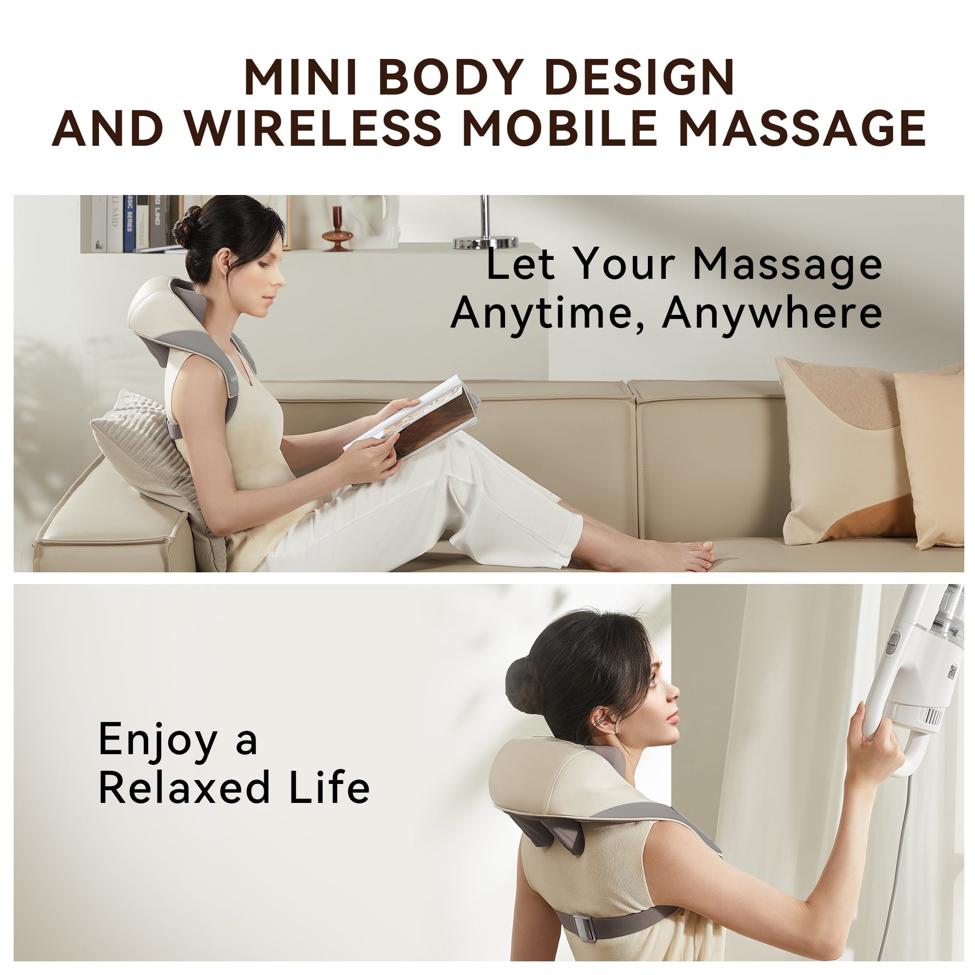 Experience Ultimate Relaxation with the Shiatsu Back, Shoulder, and Neck Massager - Electric Full Body Massager with Heat - Ideal Gift for Loved Ones