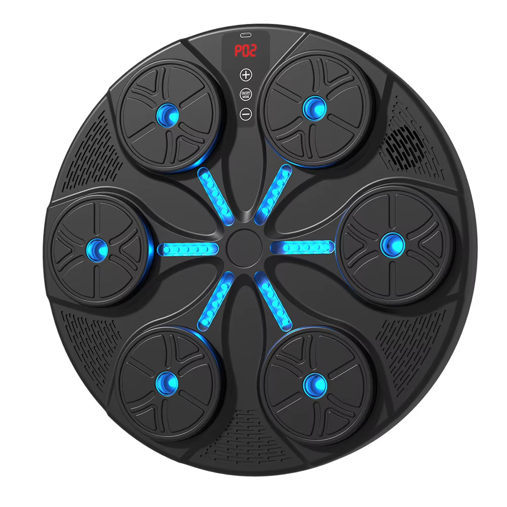 Revolutionary Music Boxing Machine - Adjustable Reaction Wall Target with USB Charging and Gloves for Kids and Adults