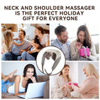 Experience Ultimate Relaxation with the Shiatsu Back, Shoulder, and Neck Massager - Electric Full Body Massager with Heat - Ideal Gift for Loved Ones