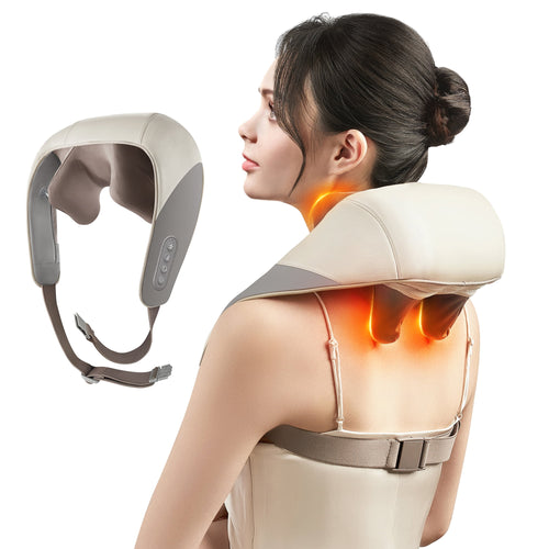 Experience Ultimate Relaxation with the Shiatsu Back, Shoulder, and Neck Massager - Electric Full Body Massager with Heat - Ideal Gift for Loved Ones