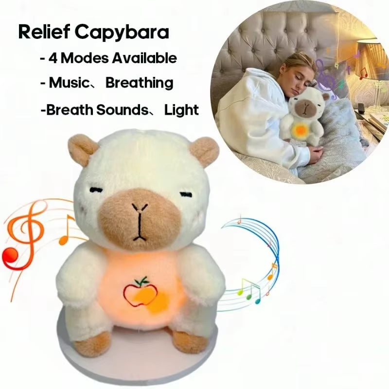 Breathing Plush Sleep Companion for Babies & Kids Calming Music, Gentle Light & Rhythmic Motion for Better Sleep