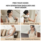 Experience Ultimate Relaxation with the Shiatsu Back, Shoulder, and Neck Massager - Electric Full Body Massager with Heat - Ideal Gift for Loved Ones